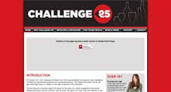 Desktop Screenshot of challenge25.org